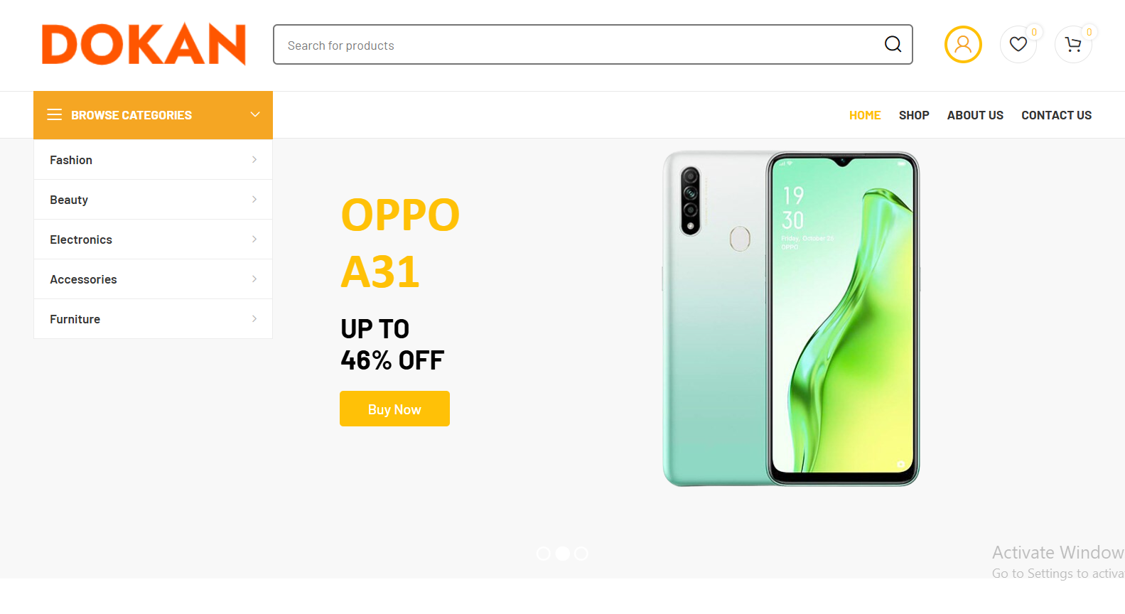 dokan e-commerce website